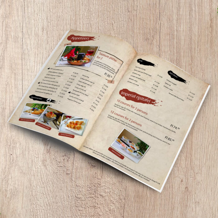 Rose Garden Menu